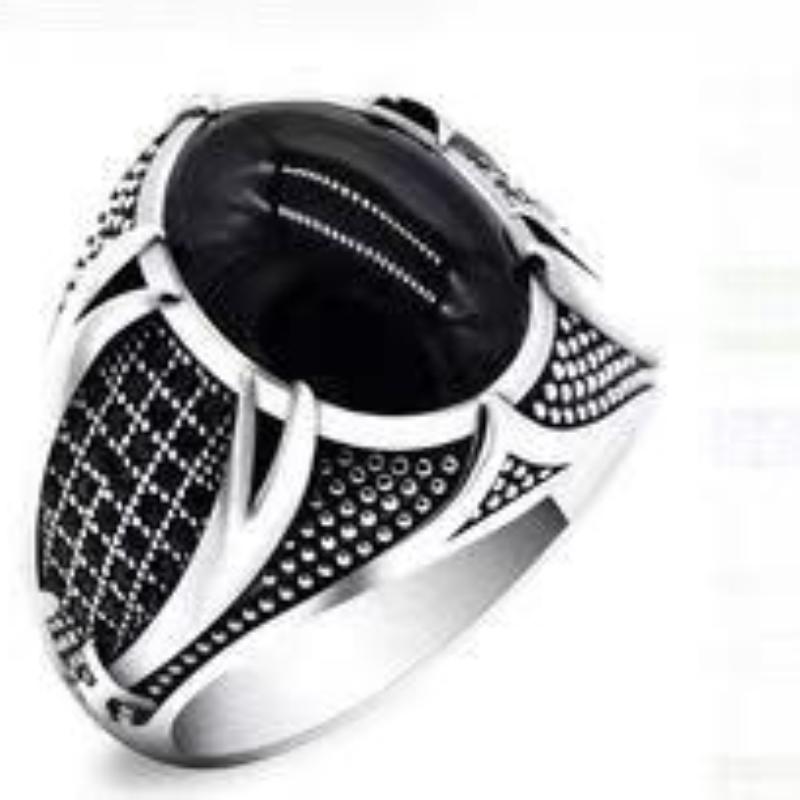 Мужские кольца с черным ониксом, кольца-печатки из нержавеющей стали с квадратным агатом для мужчин, кольцо на мизинце для большого пальца для папы, отца, ювелирный подарок для него, мужское кольцо для мужчин