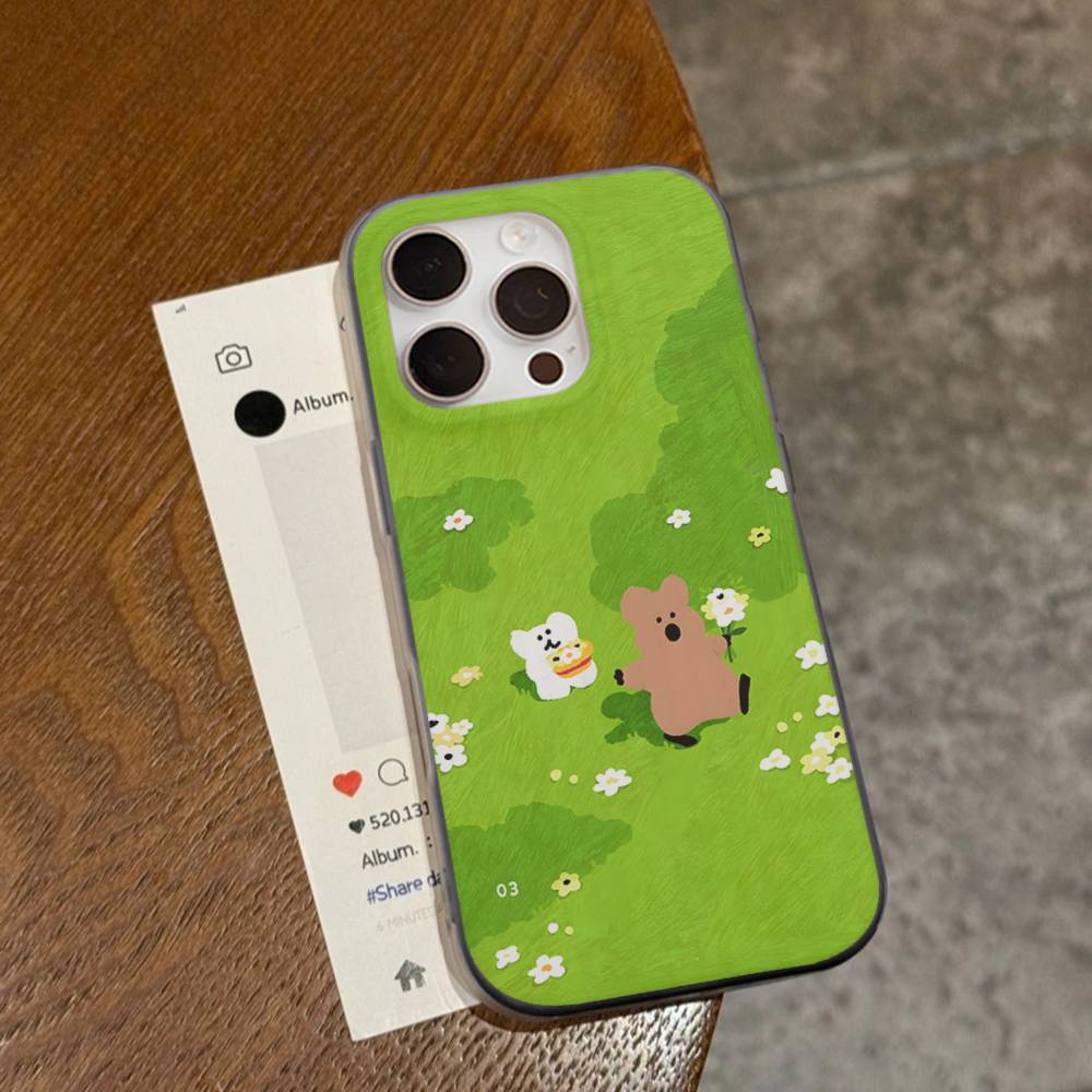 Популярный Чехол для Телефона с Вырезом Персонажа D-Dinotaeng Для iPhone 11 12 13 14 15 16 17 Pro Max PLUS Pro Волна Гофрированный Силиконовый Чехол