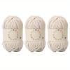 3pcs Chunky Polyester Yarn Plush Velvet Texture Soft Thick 4mm Yarn for Crocheting & Knitting Versatile Chenille Craft Yarn