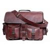 Leather Bag Goat Vintage Brown Genuine Laptop New Messenger Men's Men Travel New