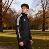 adidas Классическая спортивная куртка с тремя полосками, удобная, повседневная, с воротником-стойкой, унисекс, TR30JR2CS-BW