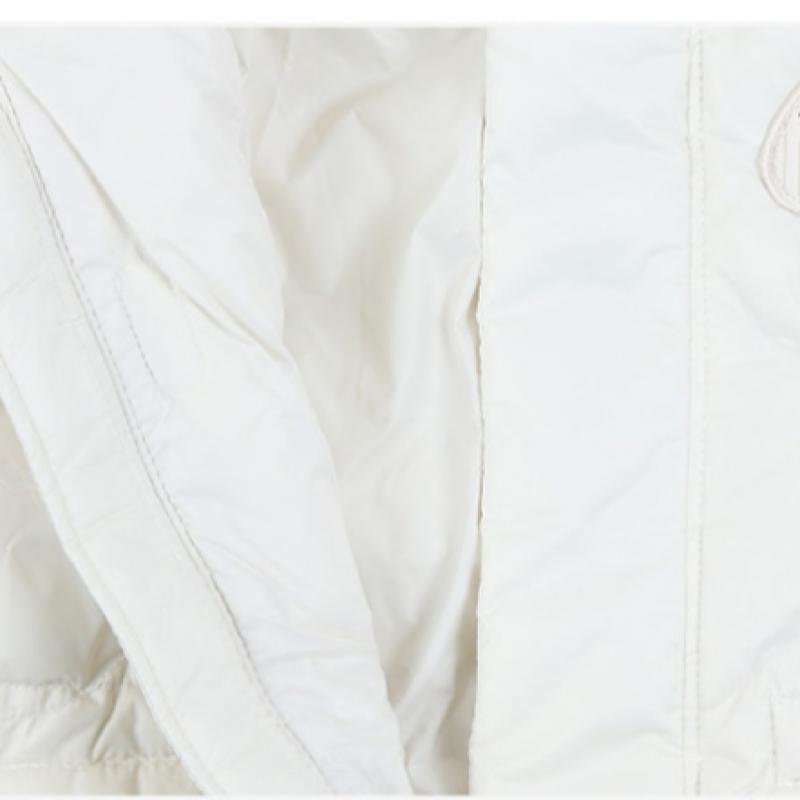 New Balance Детский воротник-дерево Съемная стеганая куртка на пуху цвета слоновой кости