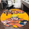 1pc NARUTO Design Printed Area Round Carpet for Bedroom Living Room Home Decor Rugs Mat Non Slip Mat Rug for Bedside