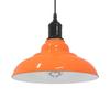 VidaXL Height Adjustable Pendant Lamp E27 Shiny Orange Metal, Hanging Lighting, Kitchen Pendant Lighting, 4103440