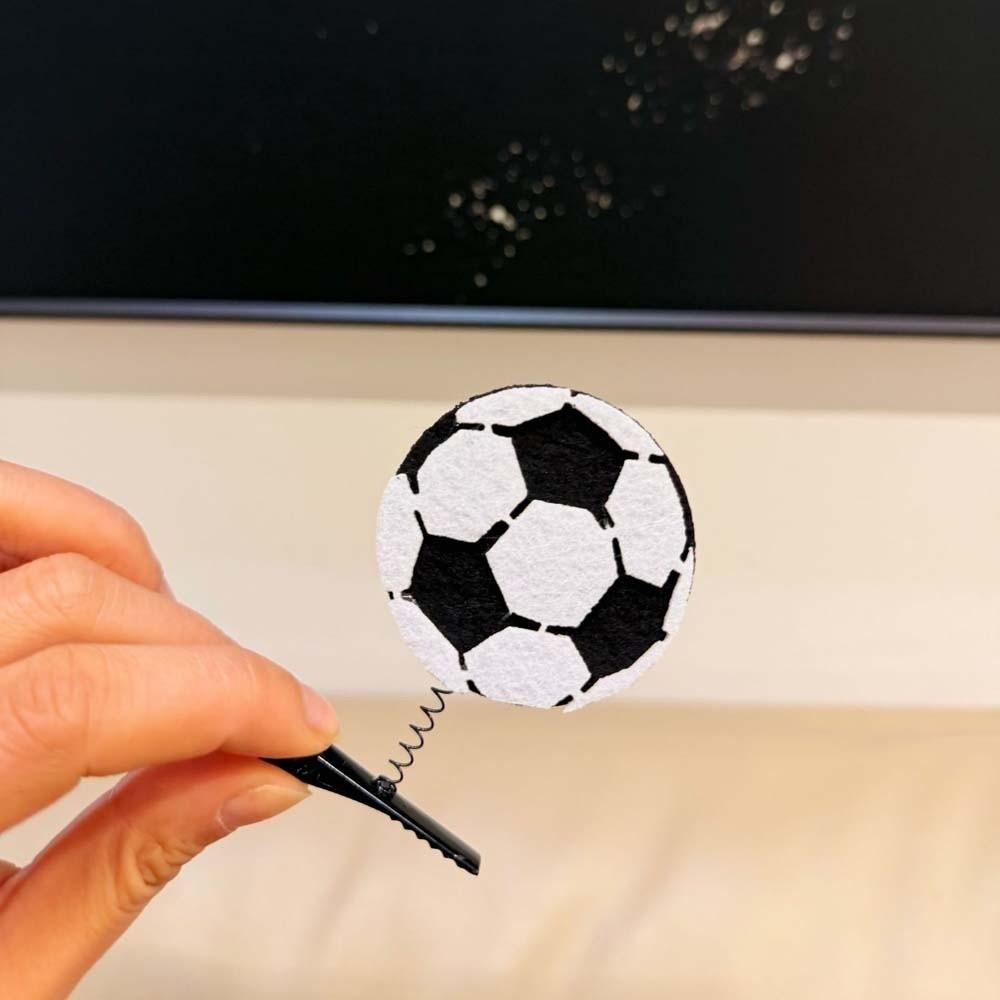10pcs/set Cute Basketball Hair Clips Zinc Zinc Alloy Side Clip for Fans Soccer Hairpins Set  Daily