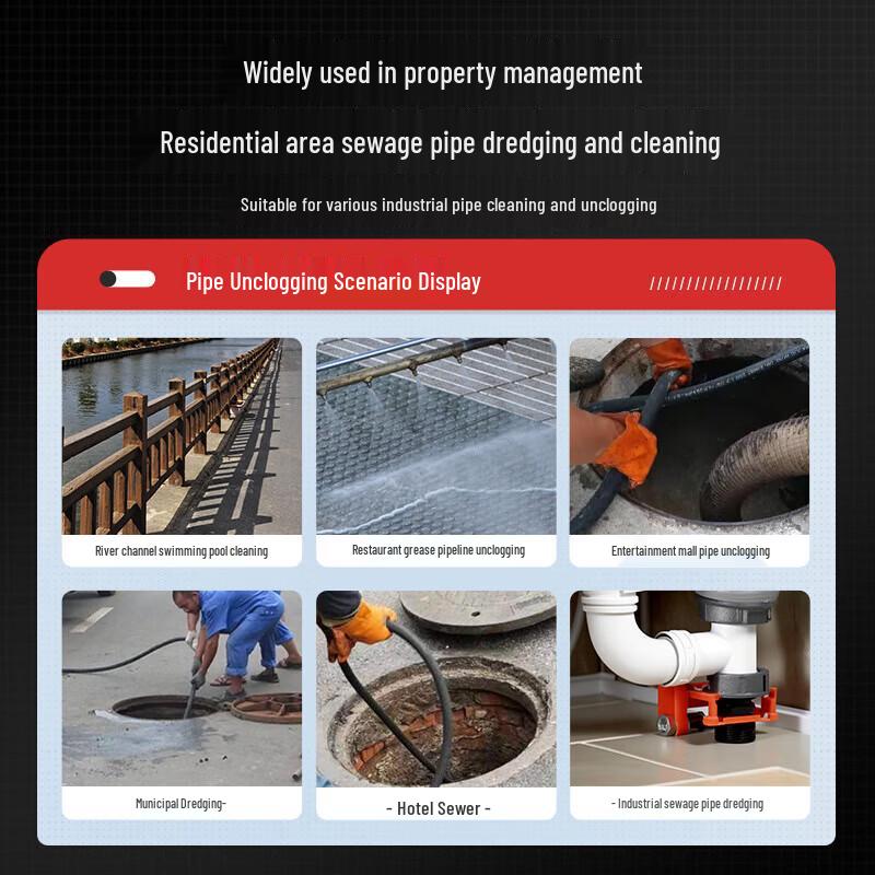 Fuel-Powered High-Pressure Pipe Cleaning Machine