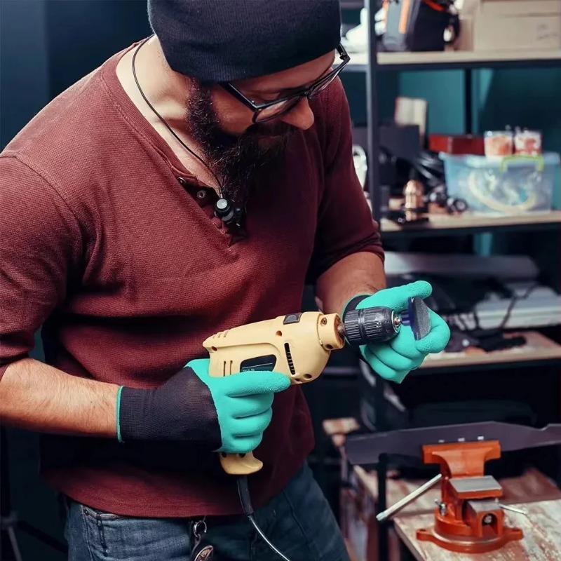 Профессиональная электрическая точилка для лезвий газонокосилки - Прецизионная заточка с двойным точильным камнем и абразивной головкой для садового инструмента