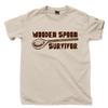 Wooden Spoon Survivor T Shirt Old School Spanking Paddle Switch Beat Funny Tee