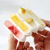 Длинный лоток для кубиков льда Многоразовый силиконовый лоток для ледяных палочек с крышкой Легко доставать Замораживающий лоток для льда с 4 ячейками для бутылки с водой для виски