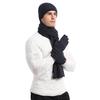 Unisex Knitted Scarf  Hat and Gloves Set Stretch Hat Scarf and Mitten Set