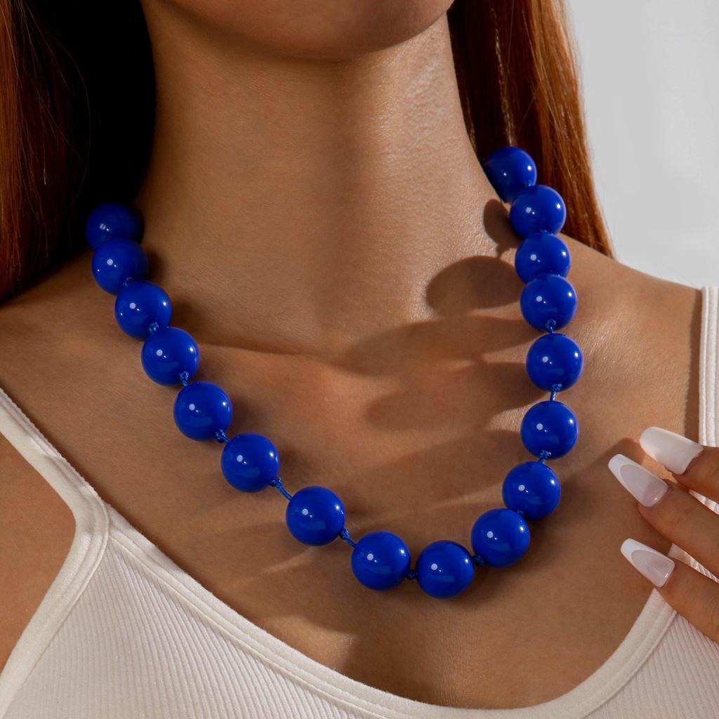 Летнее богемное этническое красочное преувеличенное ожерелье из бисера для женщин, ювелирные изделия, индивидуальность, пляжный отдых, колье-чокер, бижутерия