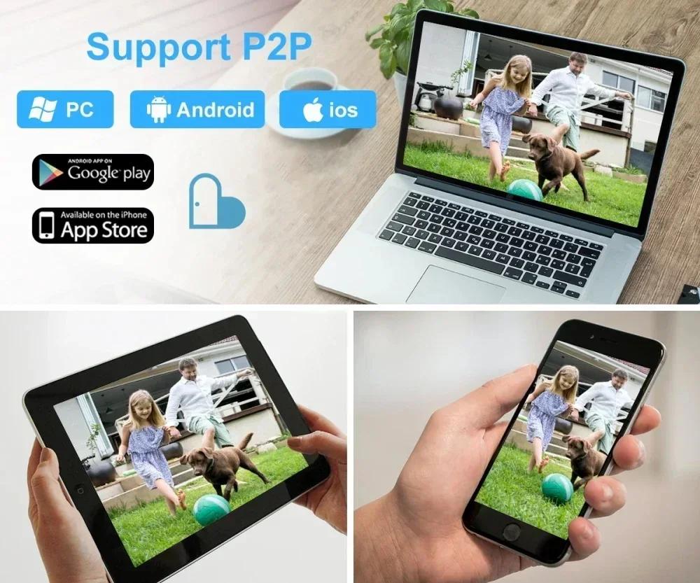 8МП Беспроводная охранная PTZ-камера видеонаблюдения Wi-Fi IP Уличная 4-кратный зум камеры ИИ Отслеживание человека Двусторонняя аудиосвязь HD Ночная цветная камера Вилка ЕС