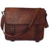 Кожаная сумка-мессенджер для ноутбука Натуральная Деловая