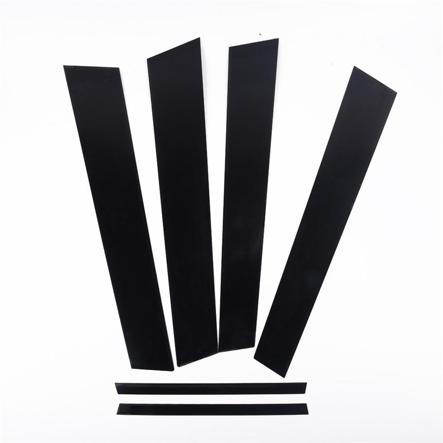 This Listing Is for One Set of Black Pre-cut Pillar Posts Molding Protector Trims Specially Designed for Honda Accord 2013-2017 .