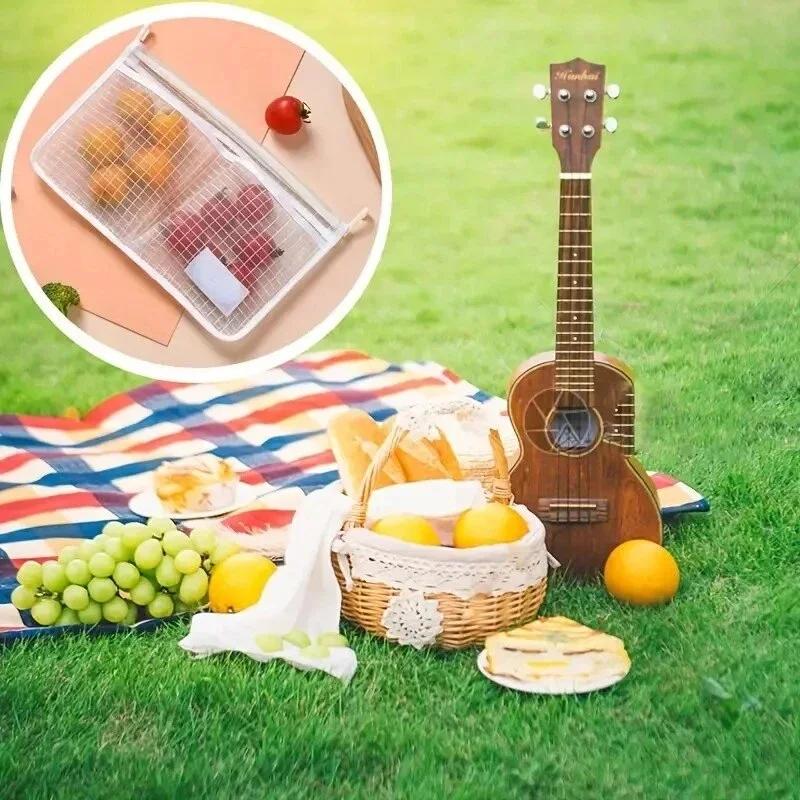 1 шт. Органайзер для двери холодильника, сетчатая сумка для подвески холодильника, сумка для хранения на кухне, сумка для сортировки бытовых мелочей