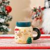 Рождество с обложкой-картой Милая зеркальная чашка с магнитом Кукла Керамическая чашка Маленький подарочный набор кружек с героями мультфильмов Чашка