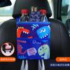Cartoon Pattern Waterproof Hanging Car Trash Back Seat Storage Box