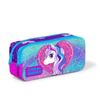 coral high Детская блестящая сумка-карандаш с двумя отделениями, фиолетово-розового цвета с рисунком единорога 22397
