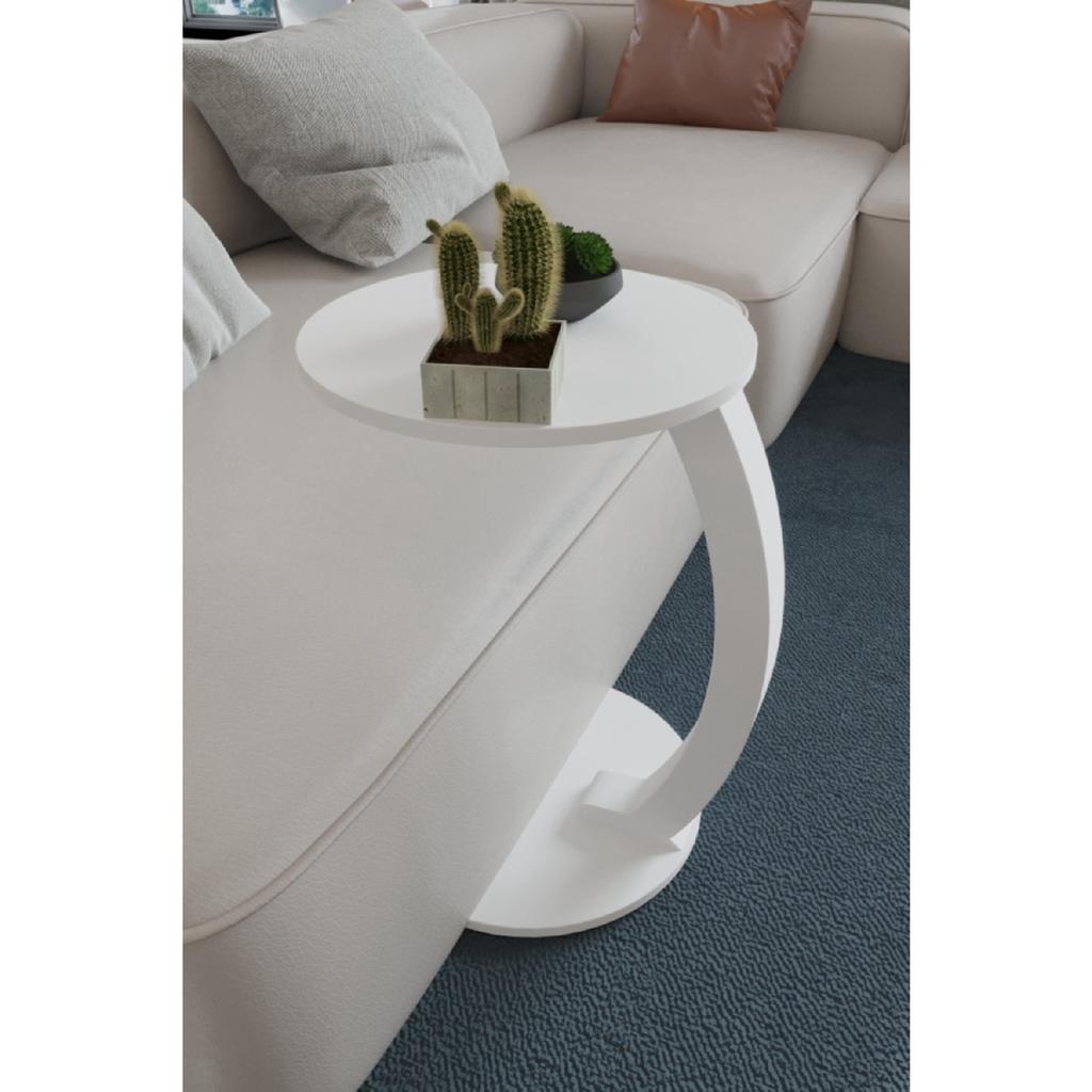 Журнальный столик на колесиках C, диванный столик, боковой столик, журнальный столик для чая, сервировочный столик для кофе, орех