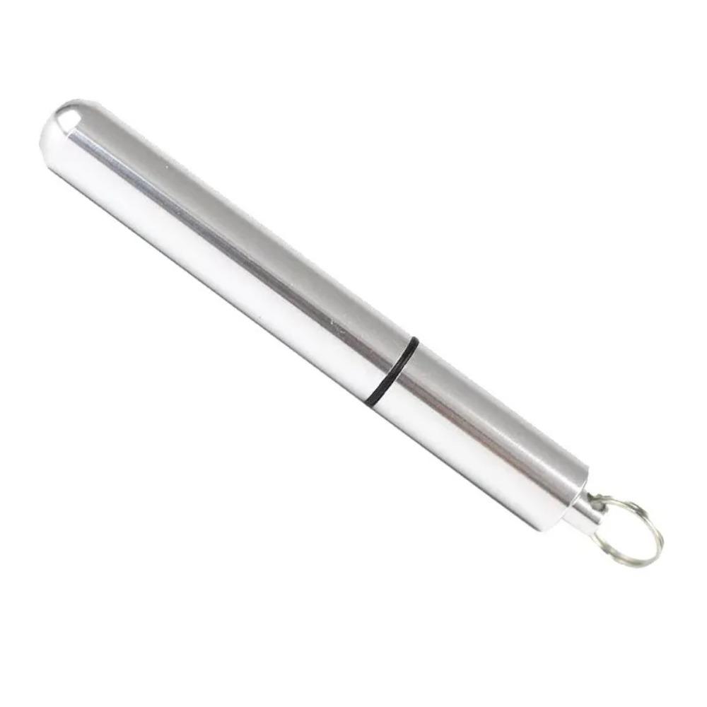 Waterproof Toothpick Container Aluminum Cotton Swab Organizer Bottle Pill Bottle Travel