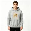 Men's Pullover Hoodie, Cute Cartoon Chibi Character Print Casual Long Sleeve Hooded Sweatshirt for Daily Wear