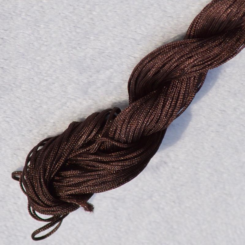 1,0 мм 20 м нейлоновый шнур нить китайский узел шнур макраме браслет плетеная веревка DIY кисточки бисер нить для изготовления ювелирных изделий