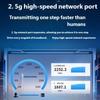 Портативный USB C (папа) на RJ45 Ethernet адаптер из алюминиевого сплава, поддержка 2500 Мбит/с и быстрой зарядки 100 Вт, Plug and Play, для домашнего офиса