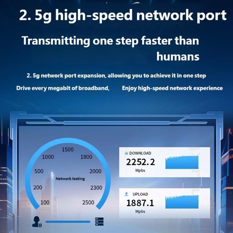 Портативный USB C (папа) на RJ45 Ethernet адаптер из алюминиевого сплава, поддержка 2500 Мбит/с и быстрой зарядки 100 Вт, Plug and Play, для домашнего офиса