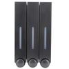 Wall Mount Shower Liquid Soap Dispenser Three Head Shampoo Dispensers for Hotel Bathroom6028 Black