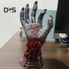 Berserk Statue Resin Devil Hand Sculpture Heart Necklace Set Realistic Skull Rune Desktop Figurine for Halloween Party Home Decor