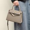 New Fashionable Crossbody Bag with A Trendy and High-end Feel, Hand-held Bill of Lading Shoulder Bag, Genuine Leather Women's Bag, Luggage and Bag