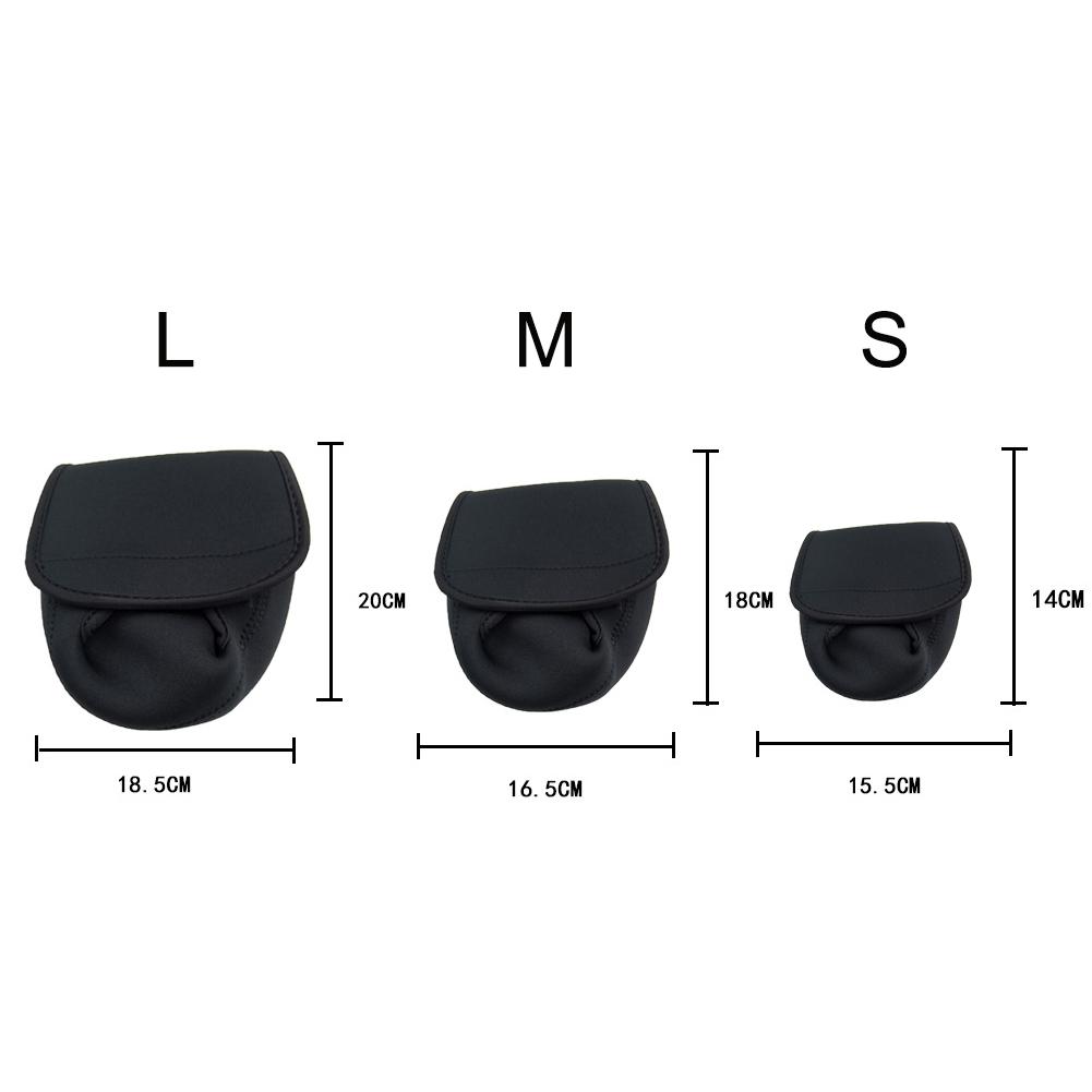 Portable Fishing Reel Bag Waterproof Neoprene Case Cover for Spinning Reel Baitcasting Wheel Shockproof Storage Bag