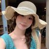 Дышащая шляпа-ведро с большими полями, пляжная кепка, милая соломенная шляпа для женщин