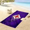 Пляжное полотенце ACF Fiorentina, Большое, Мягкое, Быстросохнущее, для Пляжа, Кемпинга, Плавания