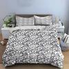 Grey Cloud Pattern Bedding Set Bedding set (1 duvet cover, 2 pillowcases, duvet not included)