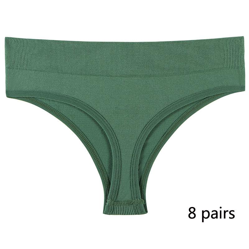 Спортивное нижнее белье для девочек, бесшовные сексуальные невидимые трусики со средней талией для девочек, однотонные удобные спортивные трусики с надписью «T» для женщин