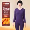 Men's and Women's Thermal Underwear Set: Velvet-Lined, Thick, Round Neck for Cold Weather