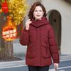 Женская зимняя куртка с флисовой подкладкой и утеплителем для женщин среднего возраста