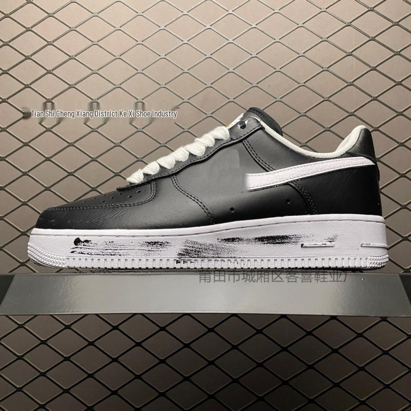 AF1 Air Force 1: Чисто-белые низкие кеды для женщин и мужчин цвета пшеницы - Повседневный стиль для пары.
