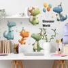 Мультяшные Милые Динозавры и Воздушные Шары, Детская Комната, Детский Сад, Дом, Наклейки для Украшения Стен