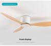 Современный светодиодный потолочный вентилятор без подсветки, низкопольный чердачный вентилятор с дистанционным управлением и подсветкой, синхронизированный вентилятор с двигателем CC, 6 скоростей, 20 см