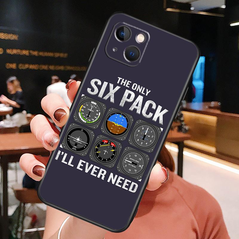 Airplane Pilot Phone Case For iPhone 16 Pro Max 15 13 12 11 14 Pro Max Plus 12 13 Mini XR 16e Funda Cover