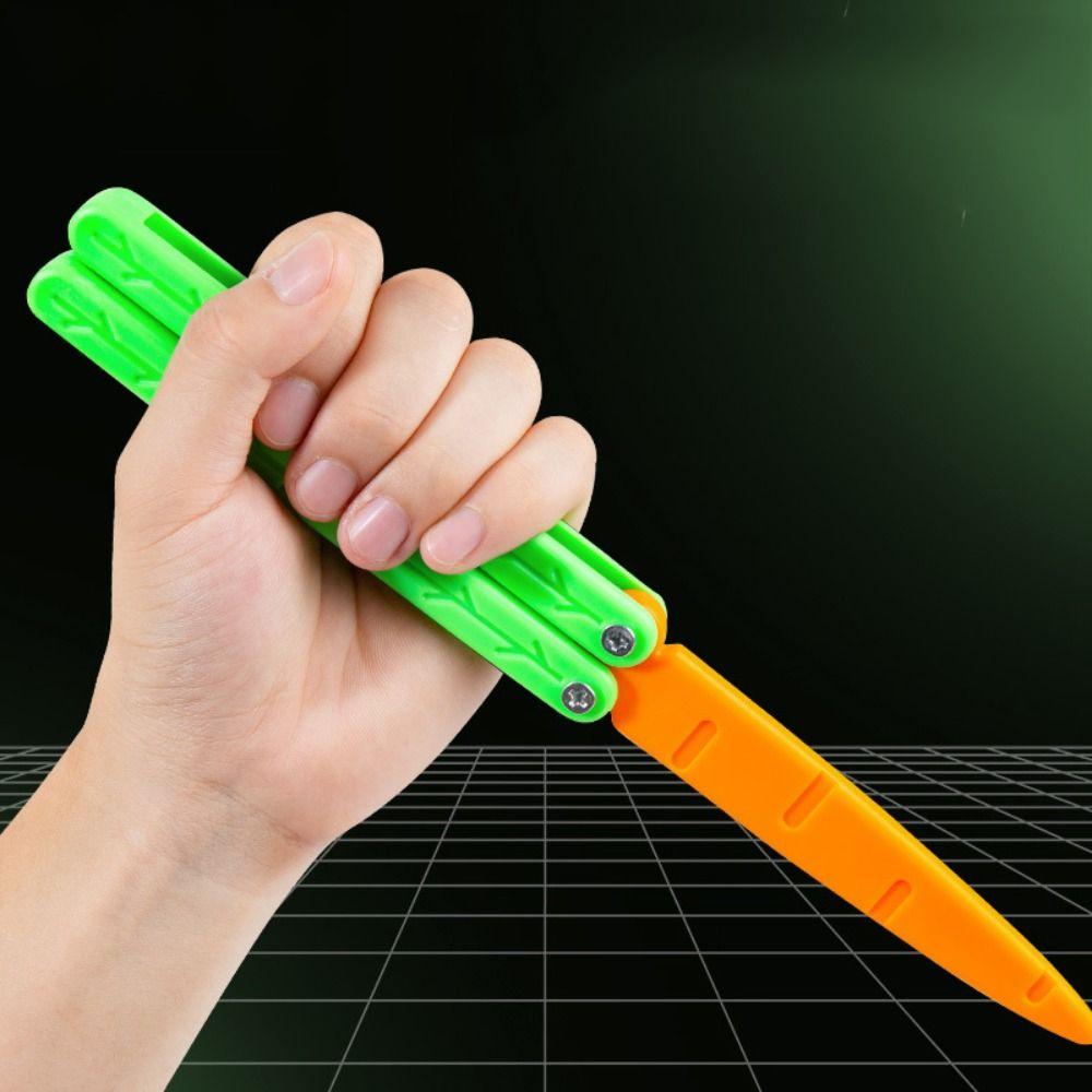 Carrot 3D Gravity Carrot Toy Push Card Halloween Toys Small Toy Fidget Comb Toys Halloween Toys