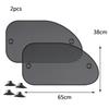 Qicarkey Автомобильный козырек от солнца на боковое и заднее стекло с присосками, сетка