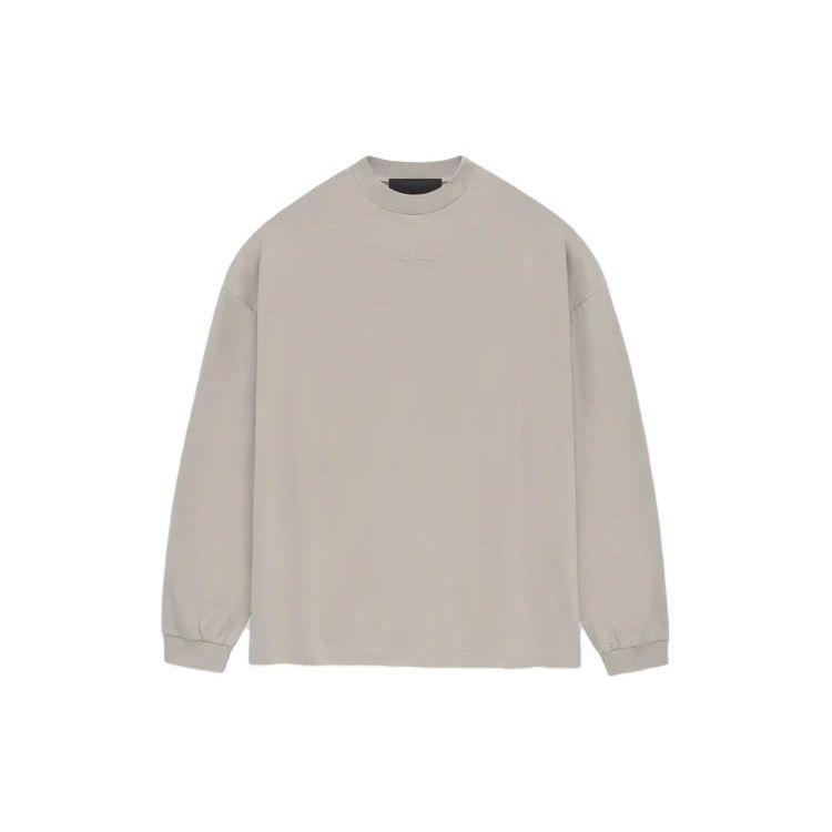 Fear of God Essentials Long-Sleeve Tee Silver Cloud Men Tops Grey 125BT232012F