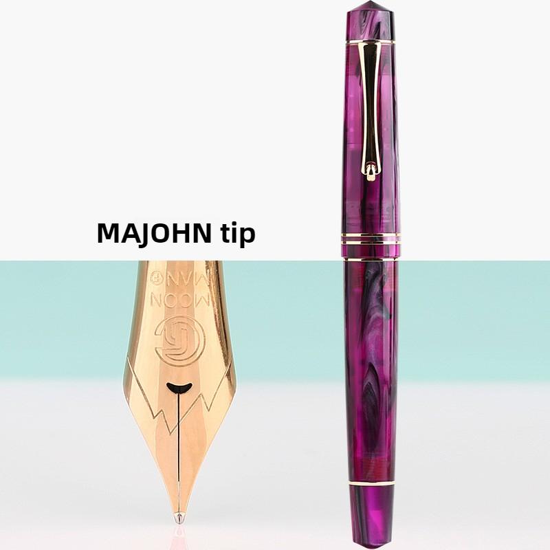 Перьевая ручка MAJOHN M800 Немецкий наконечник BOCK Двухцветный Позолоченный Наконечник для Практики Письма Каллиграфии Школьные Принадлежности Канцелярские Товары