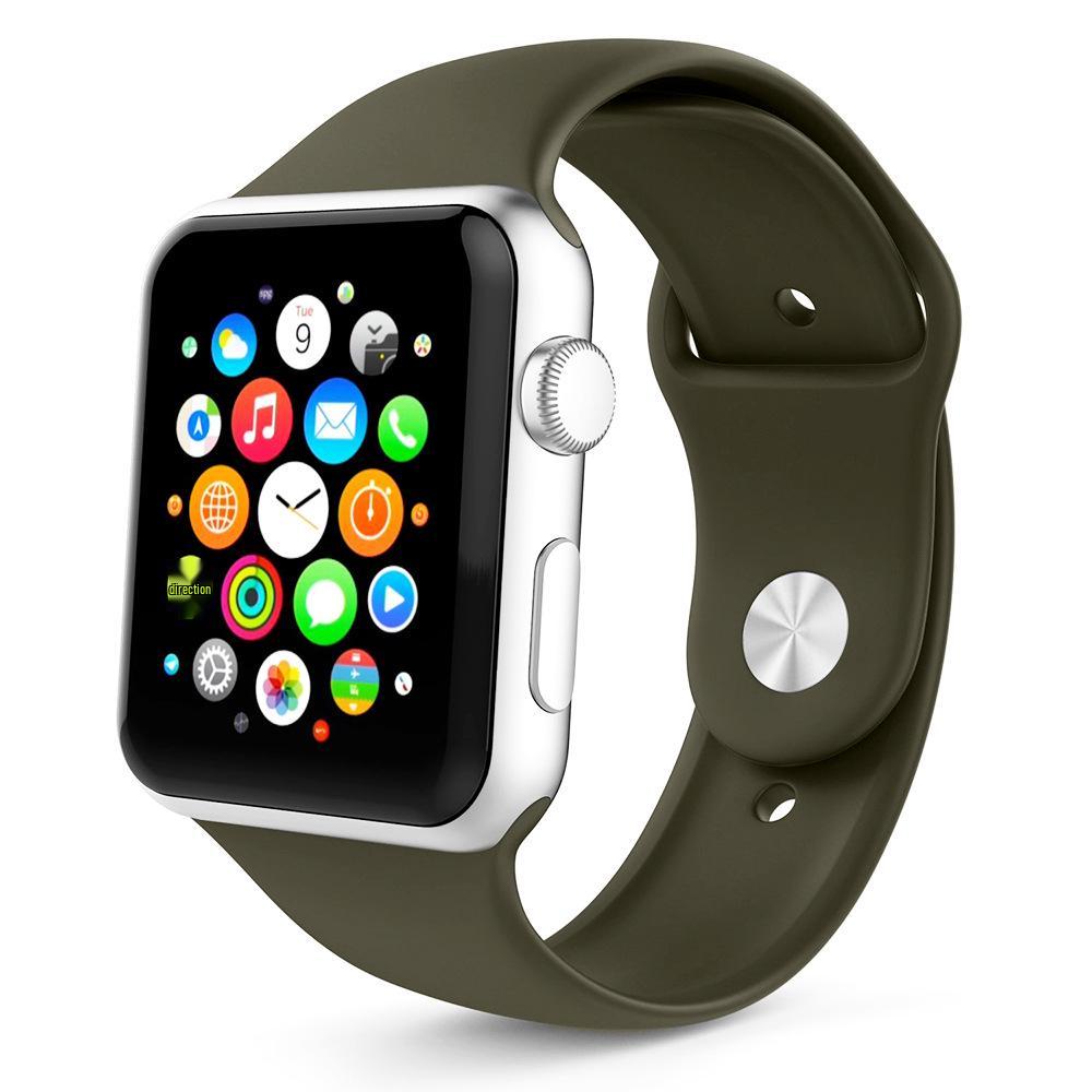 Силиконовый ремешок Apple для Apple Watch Series 1-9/SE, Классический спортивный ремешок