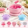 Adjustable Heating Control Mini Wax Warmer Silicone Non-Stick Pot Wax Melting Machine  Home