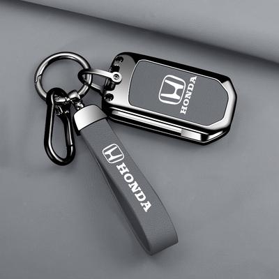 AAFT1 Кожаный Цинк Сплав Чехол Оболочка Защита Брелок Для Fit CRV Civic Insight Ridgeline HRV Jazz Accord Аксессуары