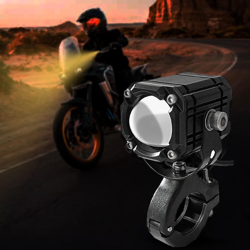 Mini Driving Light Mocycle Driving Spot Waterproof Light 4 Modes Light With Switch